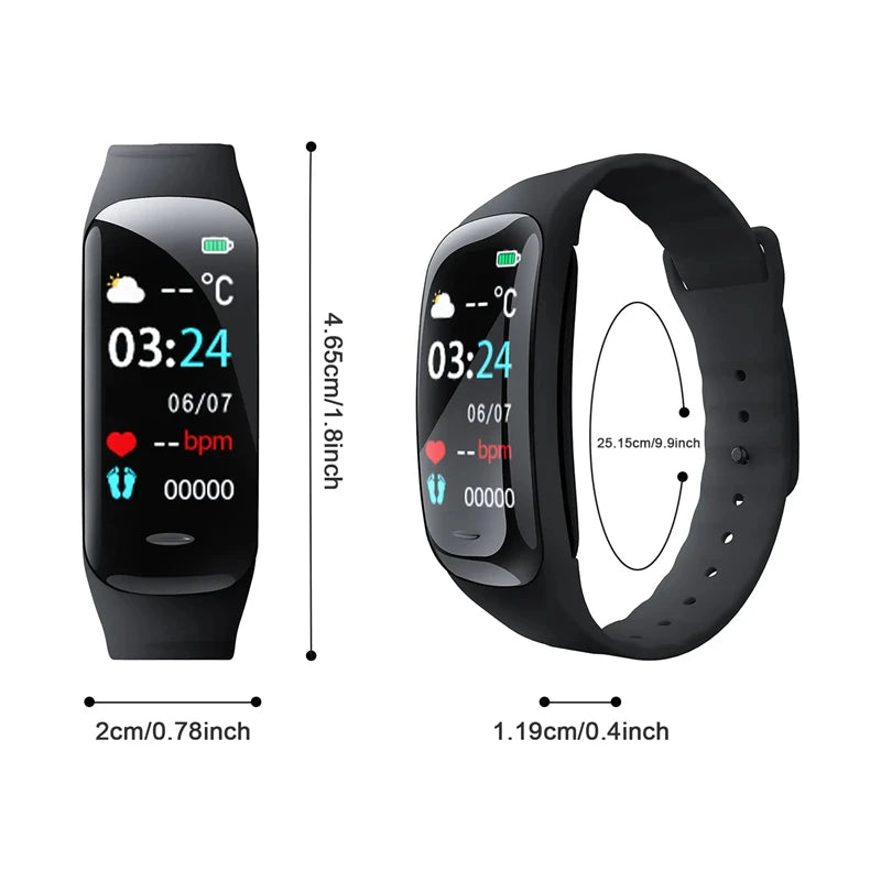 Lenovo C1 Plus Smart Watch Men Women Bluetooth Step Counting Sports Bracelet Fitness Tracker Heart Rate Blood Pressure Sleep