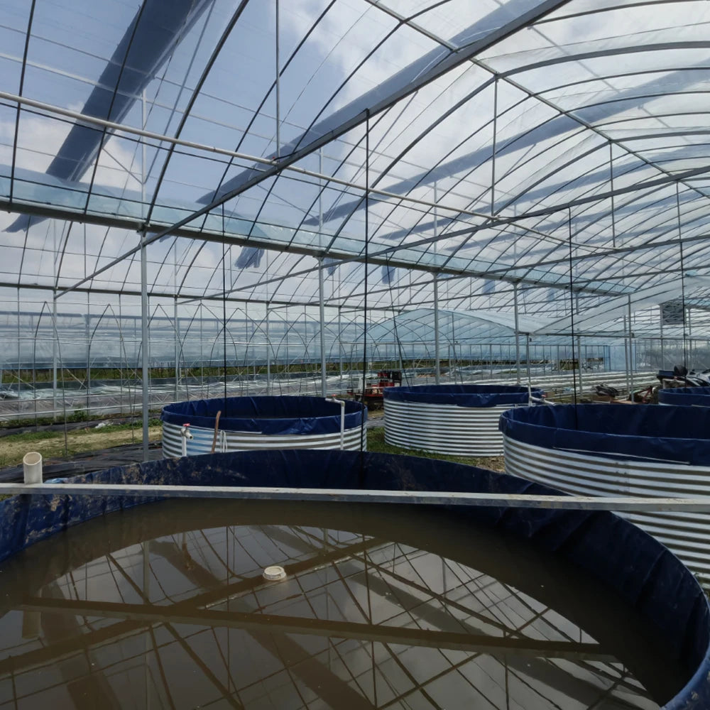 Vege and Aquaculture Integrated Recyclable Greenhouse Aquaculture System
