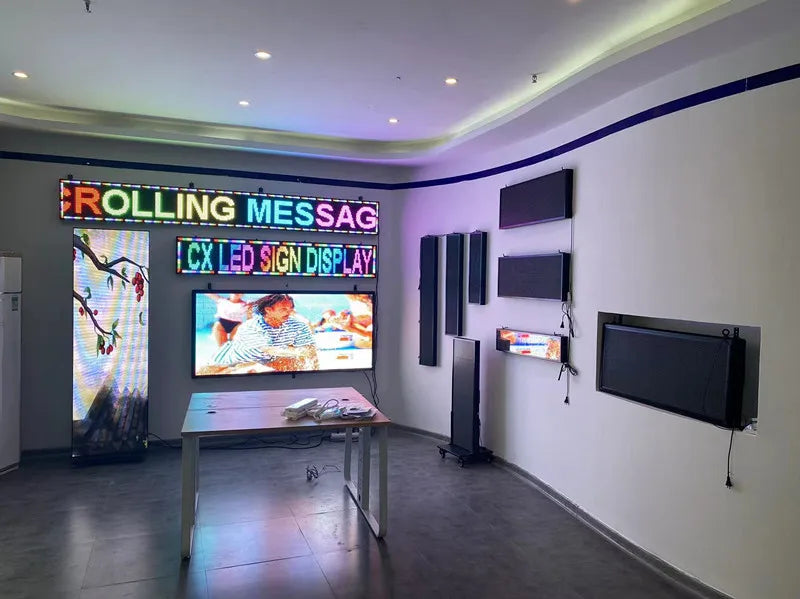 P5 Programmable LED Sign 65" x 33" For Outdoor With Waterproof IP45 LED Display Screen WiFi+USB LED Scrolling Message Board