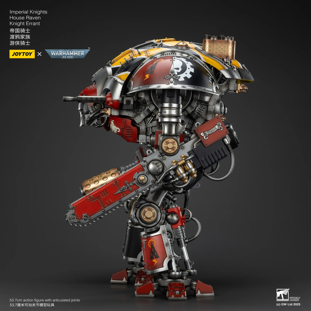 JOYTOY Warhammer 40K 1/18 Imperial Knights House Raven Knight Errant House Terryn Paladin Anime Figures Toys Mech Model