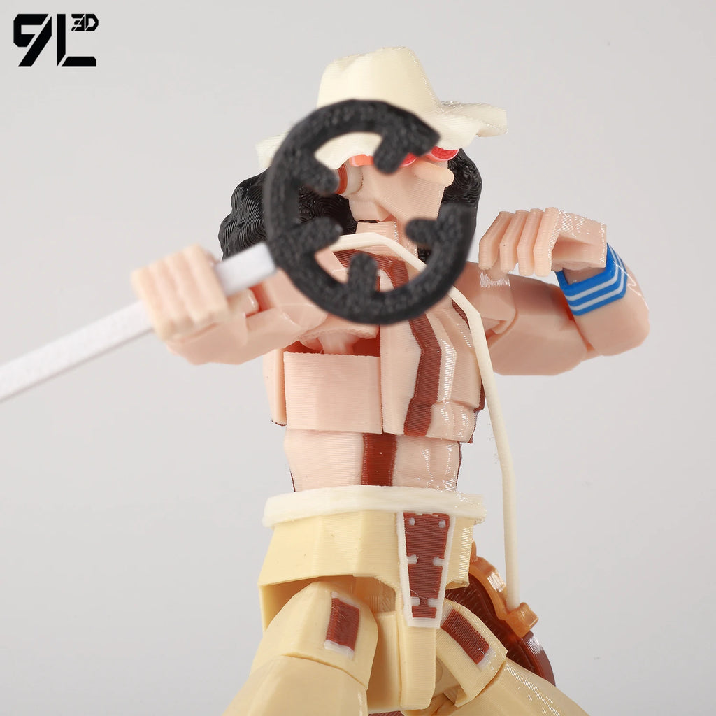9L3D Printed Anime One Piece Naruto Demon Slayer Dummy13 Lucky T13 Movable Shapeshift Action Figures Mannequin Toys Collectors