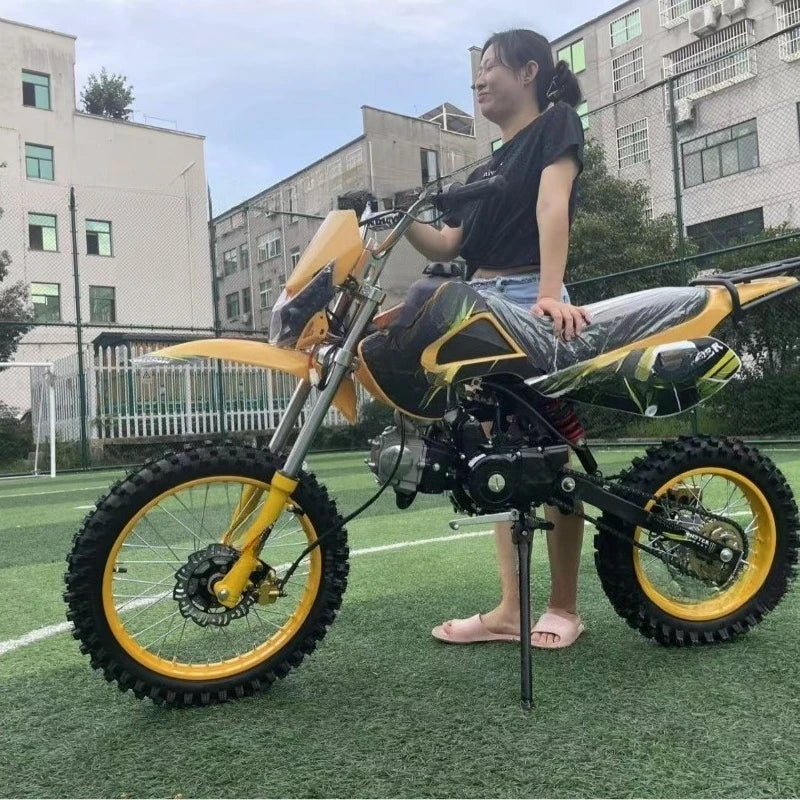 Two wheeled off-road motorcycle 125CC off-road vehicle mountain motorcycle all terrain vehicle large cushion field leisure