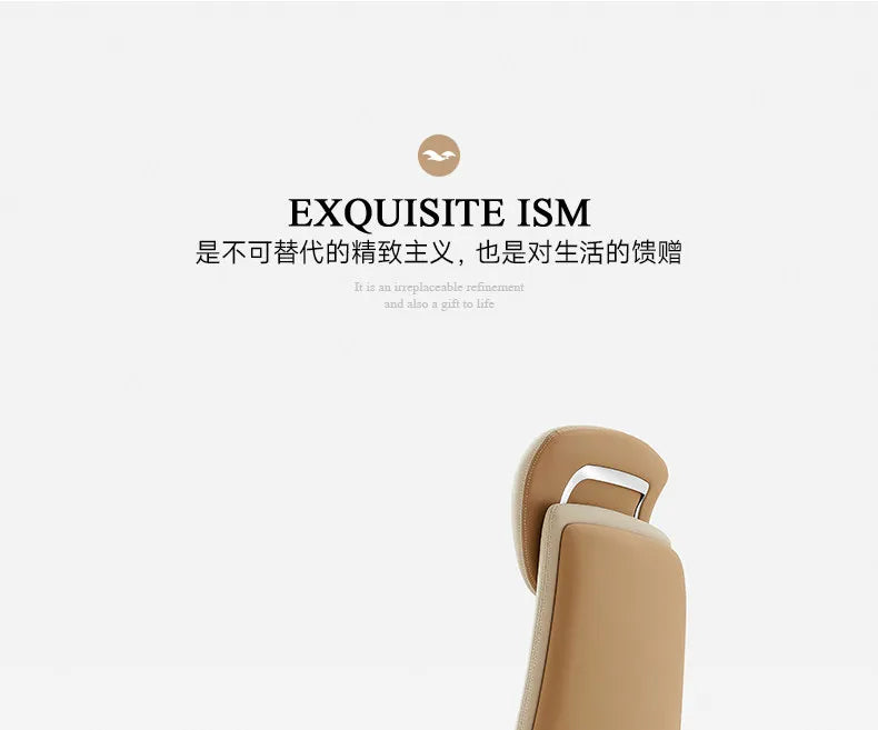 Computer Relaxing Office Chair Ergonomic Mobile Wheels Leather Office Chair Backrest Modern Sillas De Oficina Library Furniture