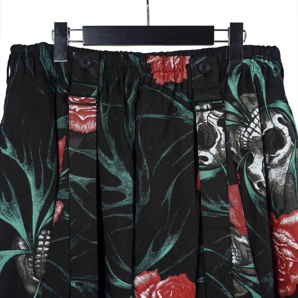 TOP-YAMAMOTO Japanese original design dark niche skull print casual pants