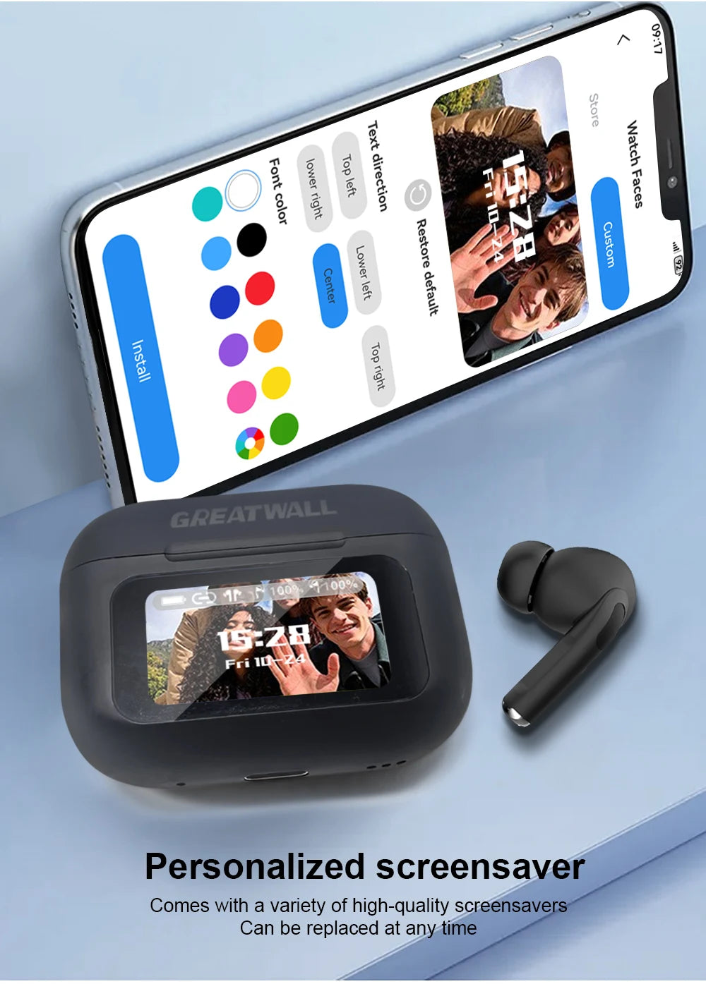 New Air Pro Wireless Bluetooth Earphones Headphones ANC Noise Reduction HiFi Sound Low Latency Earbuds HD Music Touch Headsets