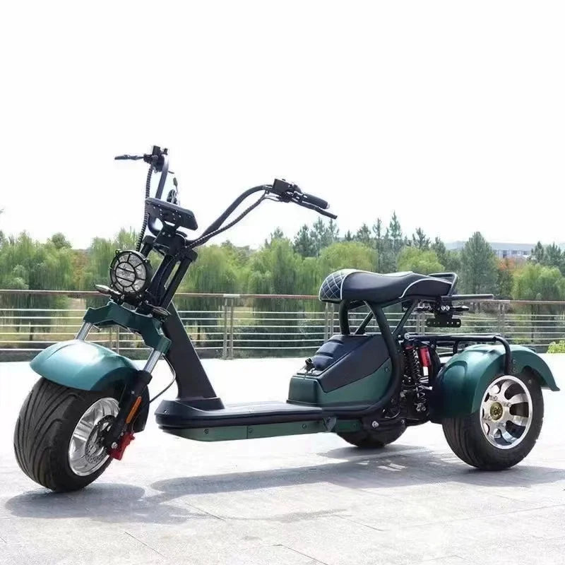 D185 Clark is hot selling Modern Style Fat Tire 60v Golf  Adult 3 Wheel Electric  Tricycle Citycoco with Pedals