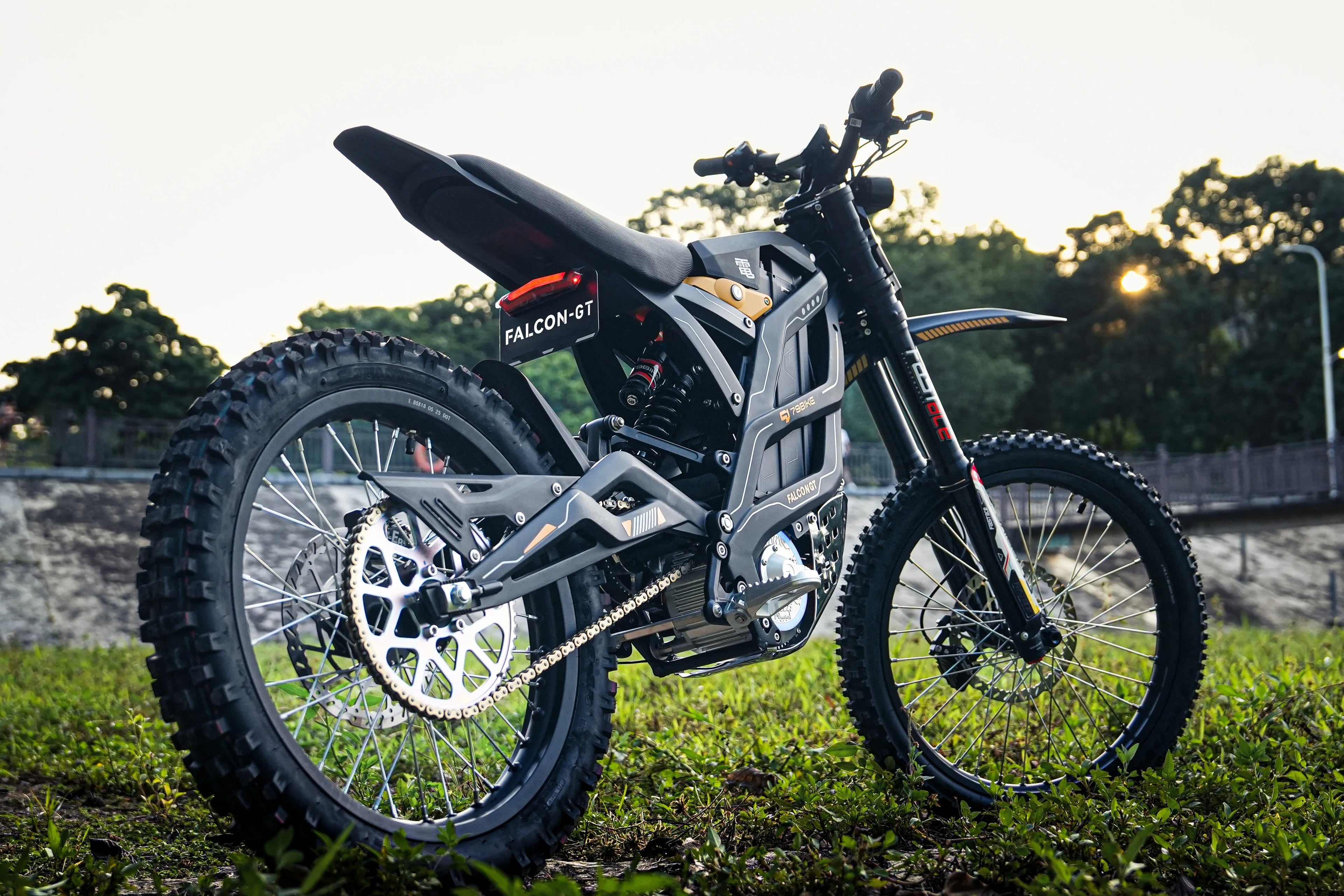 ATV&UTVHigh Power Falcon GT 16.8kW 95km/h Electric Off-Road Dirt Bike Motorcycle for 2025 72V Aluminum Alloy Frame