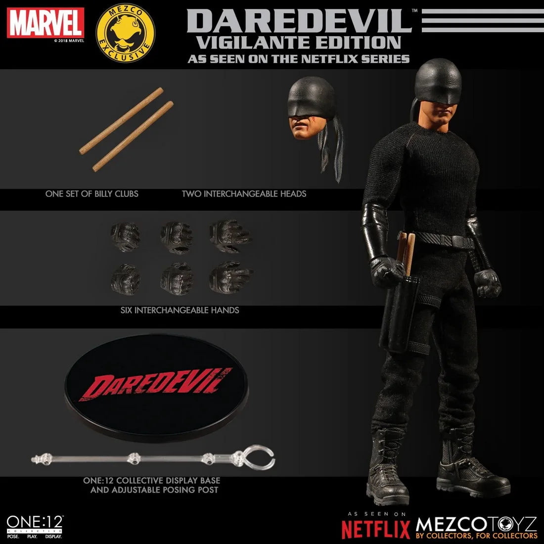 Golden Standard Mezco Original 1/12 Finished Product Movable Exquisite Figurine Marvel Anime Toys Model Festival Gift for Boys