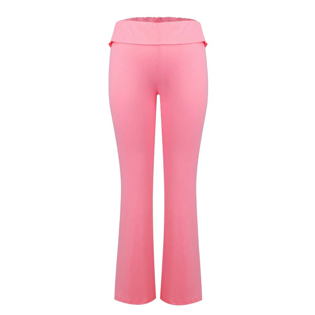 Women Flare Leggings High Waist Wide Leg Yoga Pants Seamless Fitness Workout Tights Gym Sports Trousers Casual Slimming Clothing