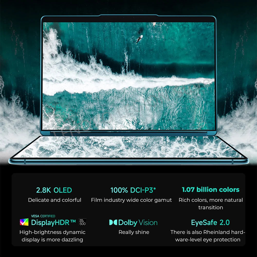 Lenovo YOGA Book 9i Laptop 13th Generation Core i7-1355U 16G 1T Intel Evo Platform 13.3-Inch 2.8K OLED Dual-screen Notebook
