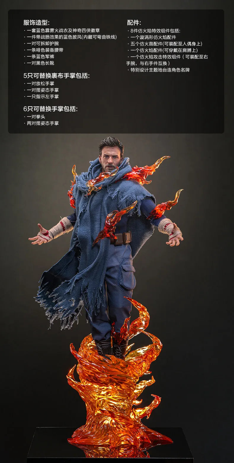 Hot Toys Deadpool & Wolverine Human Torch Mms789 1/6 Scale Collectible Figure Anime And Movie Merchandise Perfect Holiday Gift