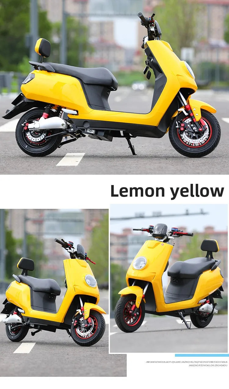 72V Adult Electric Motorcycle Long-Distance Takeaway Pedal Vehicle with Brushless Motor Big Bull Climbing