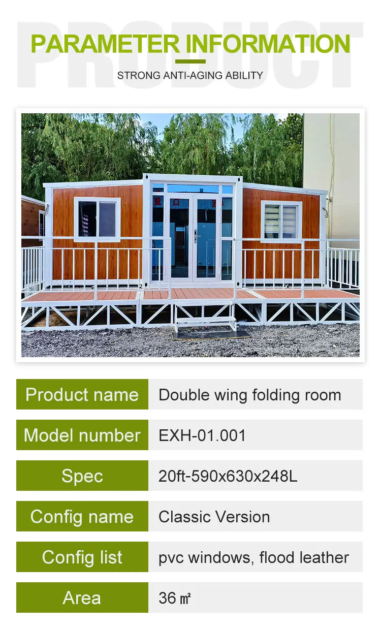 China Container House Modern Prefabricated House Expandable Container House Factory