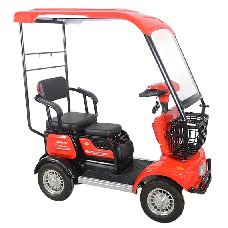 Factory Hot New Multi-seat Spacious 800w High-power Sightseeing Electric Golf Cart Electric Four-wheeler