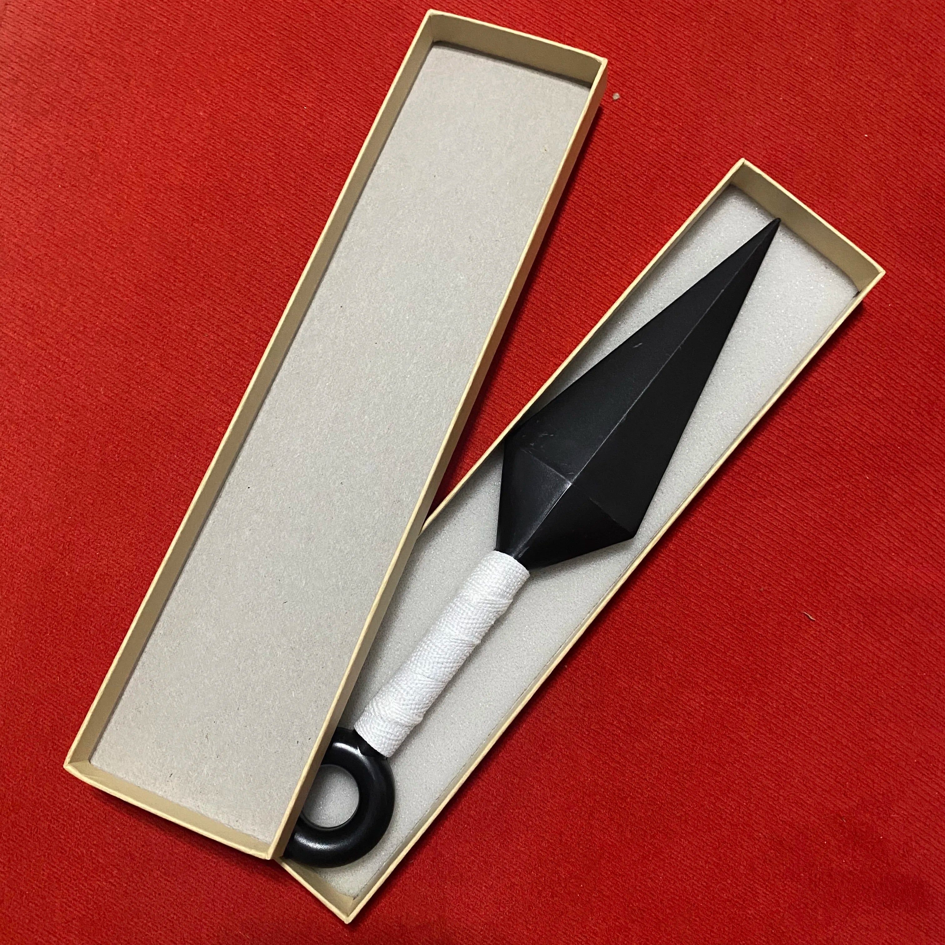 1PC Hyuga Hinata Konoha Sasuke Uzumaki 24.5cm/9.6'' Cosplay PVC Ninja Kunai