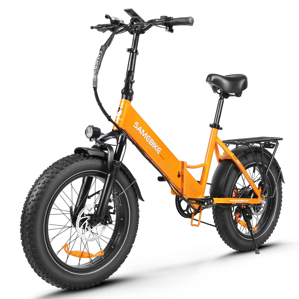 SAMEBIKE LOTDM200-II NFC Smart Key Electric Bicycle 750W 48V13AH Folding Electric Bike 20*4.0 Inch Fat Tire Mountain E-Bike