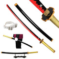 41 inch Anime Cosplay Samurai Katana Sword With Belt And Holder Tanjiro Halloween Cosplay Props Decoration