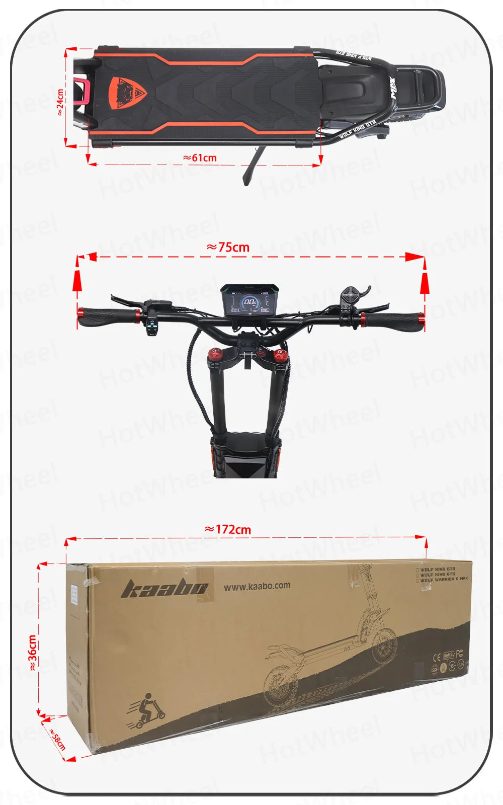 KB Wolf King GTR Max Electric Scooter 2000W*2 Motor 72V 40Ah Battery 2in1 FOC Controller Central Display 12inch Vacuum CST Tire