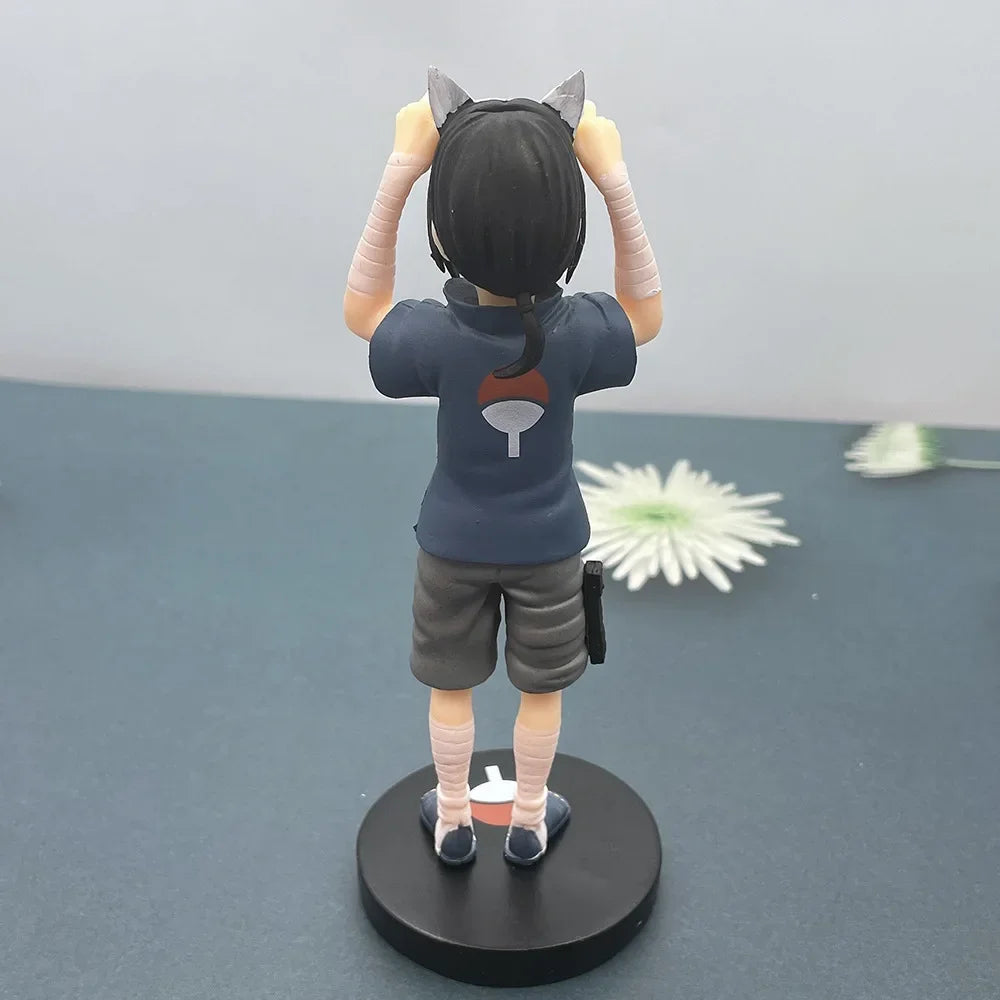 15cm Naruto Anime Figure Akatsuki Member Childhood Uchiha Itachi Action Figures PVC Model Doll Collection Kids Toy Gifts