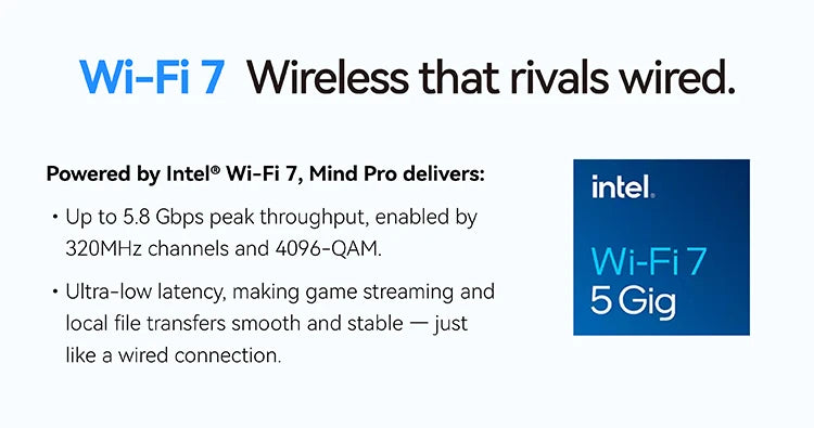 Khadas Mind Pro, AI Mini PC 180 TOPS, Intel Ultra X7 358H, Arc B390, 64GB+2TB, 7.98Wh Battery, Wi-Fi 7, BT 6.0, for Gaming/Offic