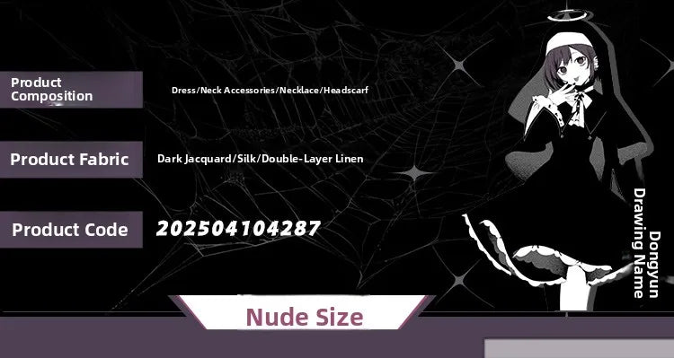World Plan Cosplay Dress  Stage 25 Dongyun Hui Ming God like Costume Anime Themed Full Set Dry Clean Only Preorder