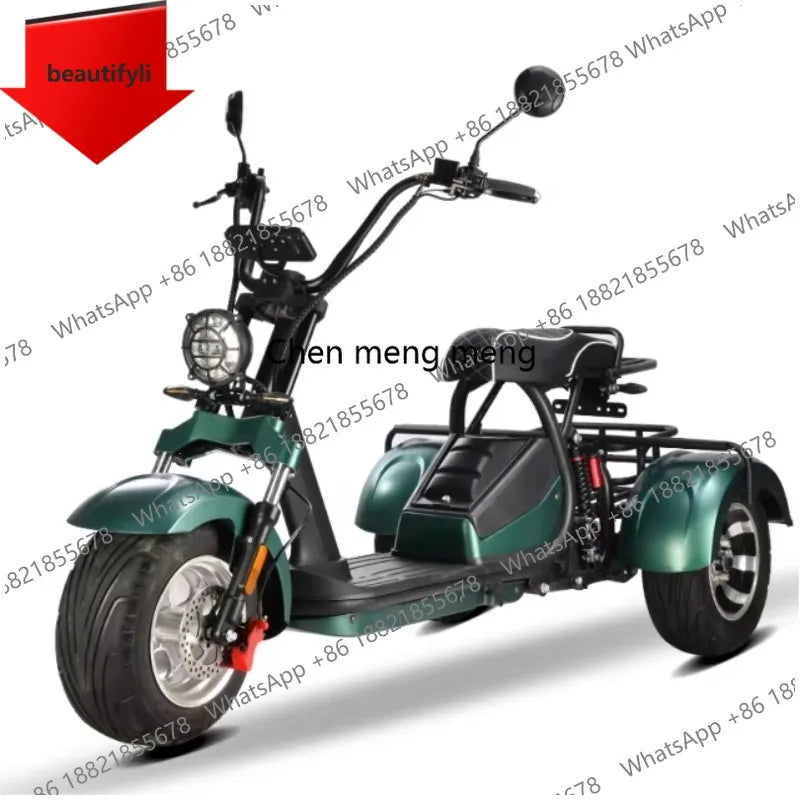 D185 Clark is hot selling Modern Style Fat Tire 60v Golf  Adult 3 Wheel Electric  Tricycle Citycoco with Pedals