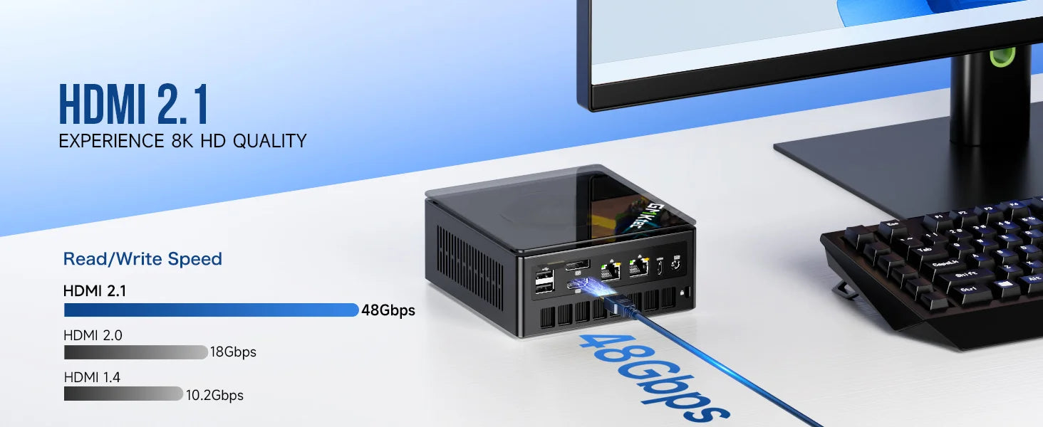GMKtec Oculink Gaming PC K11 K8 Plus M7 AMD Ryzen 9 8945HS 8845HS 6850H 2*USB4 2*DDR5 2*2.5G LAN Windows 11 Mini desktops WiFi6