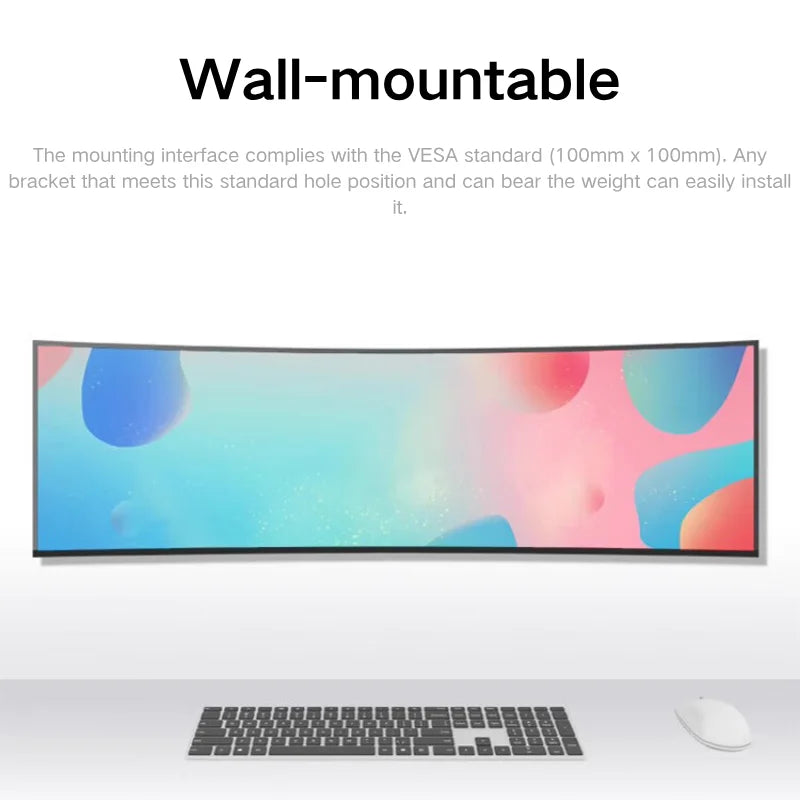 49 Curved Ultra Wide Gaming Display 3800R 165Hz 5120x1440 HDR USB C Charging Adjustable Stand Monitor  DeskTop