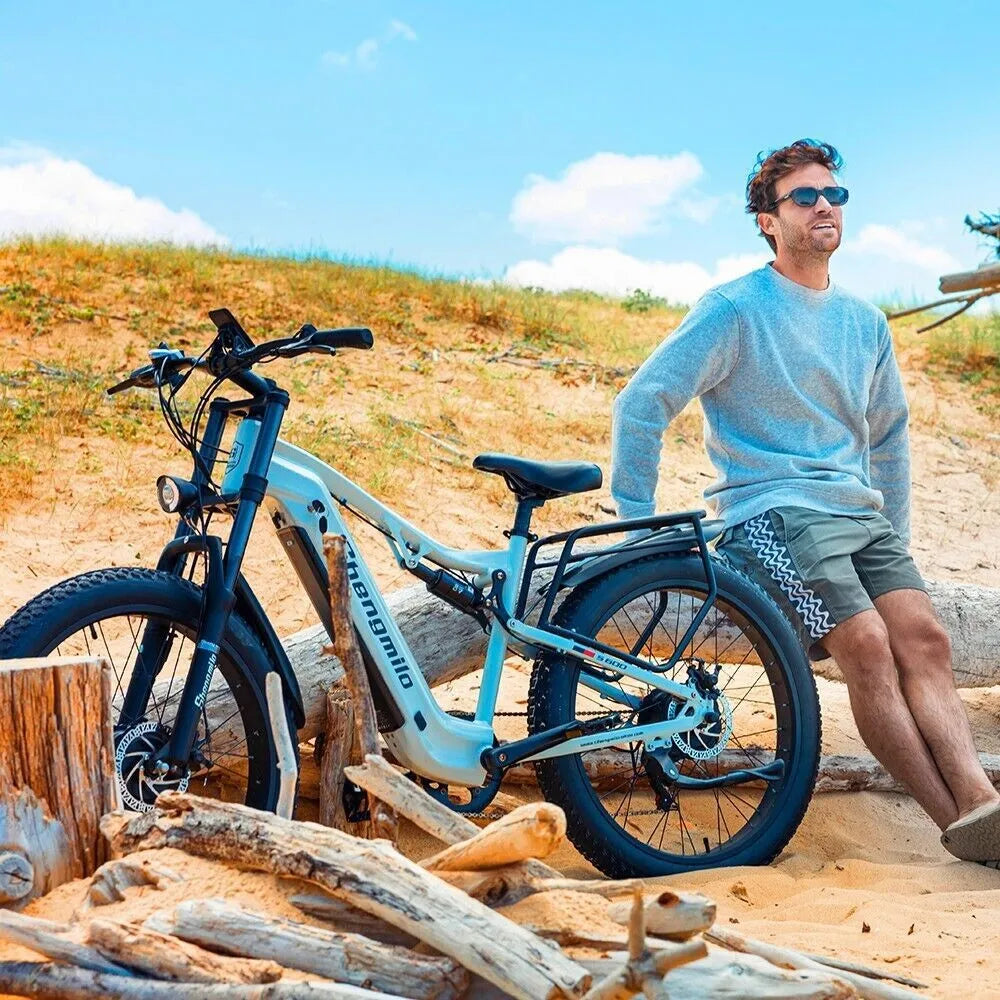 26" Electric Bike 2000W E-Bike For Adults Dual Motor Bicycle  30mph Fat Tyre~