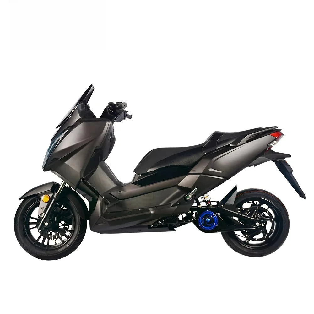 4000W High-Power Electric Motorcycle for Adults, 2-Wheel E-Bike with Disc Brakes