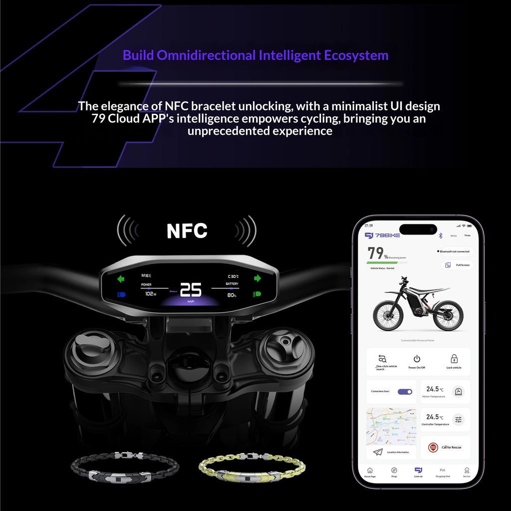 ATV&UTVFor Lynx 10000W 72V 40Ah 120km Electric Mountain Bike with Aluminum Frame Integrated Battery Rear Hub Brushless Motor
