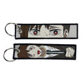 Anime embroidery Key Jet Tag Key chain Cartoon Keychains Key Ring Holder Pendant Gift Wholesale keychain accessories Key