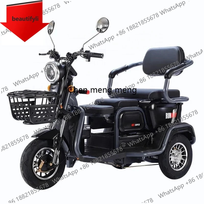 D185 Multi-color Selection New Design Electric Three-wheeled Motorcycle Passenger Carrying Cheap 3-wheeled Battery Electric Tric