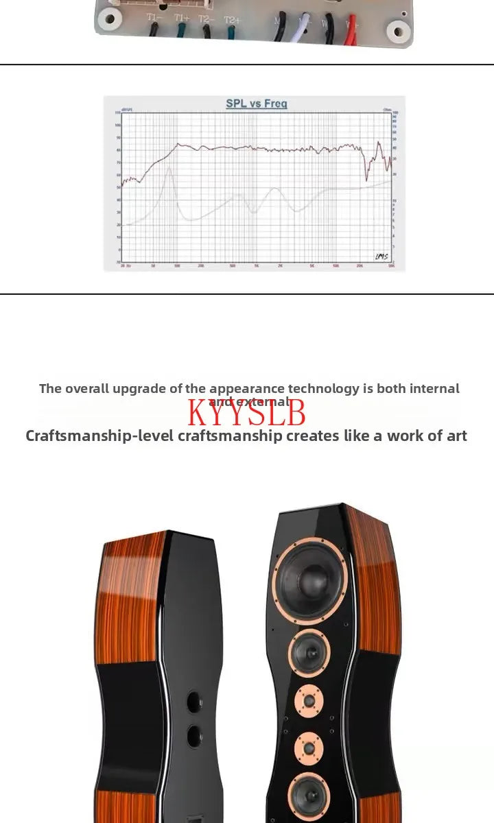 400W Dual 10-inch High-power Floor-standing Speakers Carbon Fiber Units High-fidelity Passive Speakers Home Front Audio 4ohm