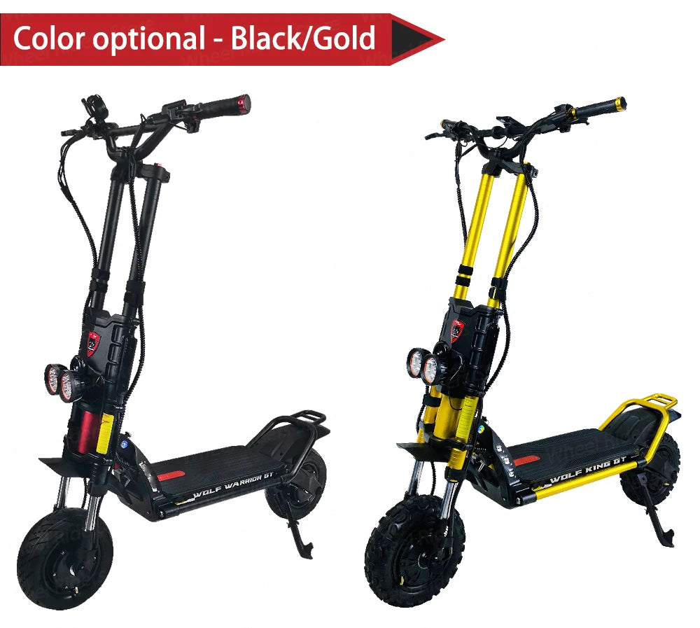 KB Wolf King GT Pro 2000W*2 Dual Motor 72V 35Ah Battery 11inch Run-proof Tires TFT Display Sine Wave Controller Electric Scooter