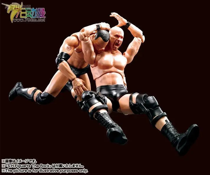 BANDAI Genuine S. H. Figuarts Series Reality Artist Series WWE Kane，Paul Levisk，Steve Austin，Dwayne Johnson Movable Model