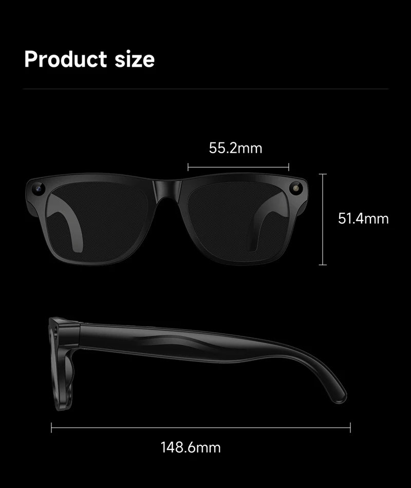 AI Smart 8K Glasses Chat Gpt Bluetooth Touch Sport Sunglasses 100mp Camera Bluetooth Calling Music Player For Men Women 2026 New