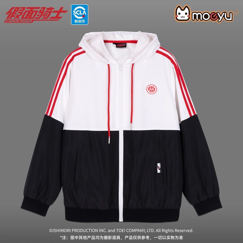 Moeyu KAMEN RIDER Men Hooded Coat Anime GEATS Impression Jacket Women Clothing Male Costume Zipper Overcoat Casual Streetwear