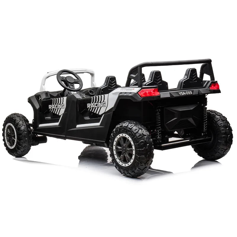 Children's electric four-wheeler can seat adult four-seater inflatable tire parent-child toy car