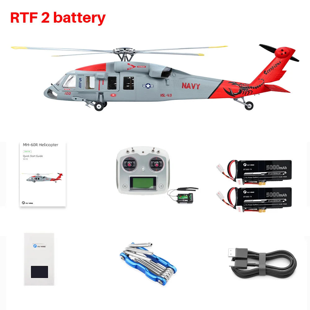 470 Size FLYWING MH-60R Seahawk Scale Helicopter LED Light ACE Flight Control MH60R RC helicopter MH60 Seahawk rc Helicopters