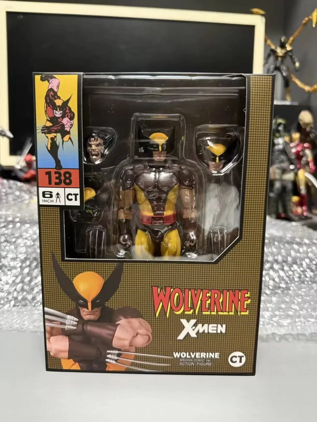 Hot Sale Ct Toys Mafex 096 138  Manga Version Wolverine Action Figure Ct Toys Logan Classic Battle Suit Marvel Mobile
