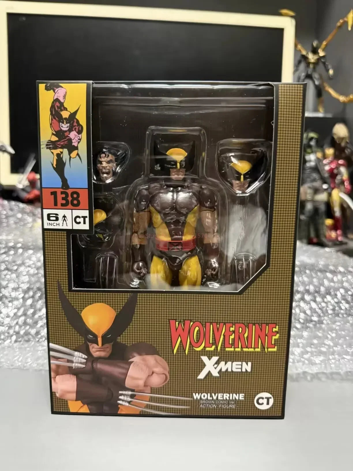 Hot Sale Ct Toys Mafex 096 138  Manga Version Wolverine Action Figure Ct Toys Logan Classic Battle Suit Marvel Mobile
