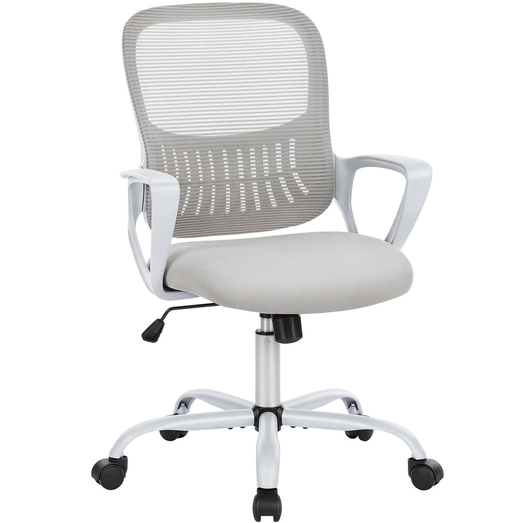 JHK Ergonomic Mesh Backrest Office Desk Chair Adjustable Height Computer Rolling Work Swivel Gaming Chairs With Wheels For Home