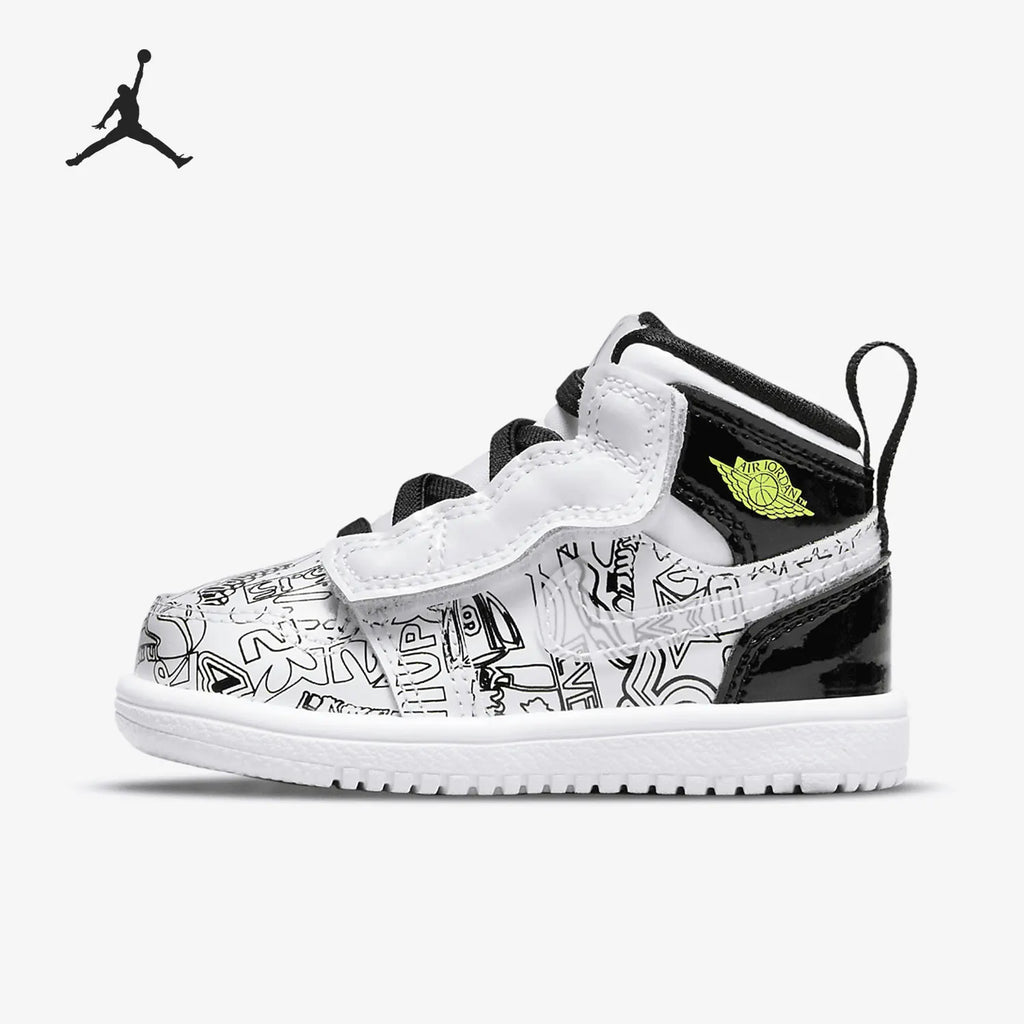 Nike genuine AIR JORDAN 1 children's classic sports and leisure shoes DH9682-100