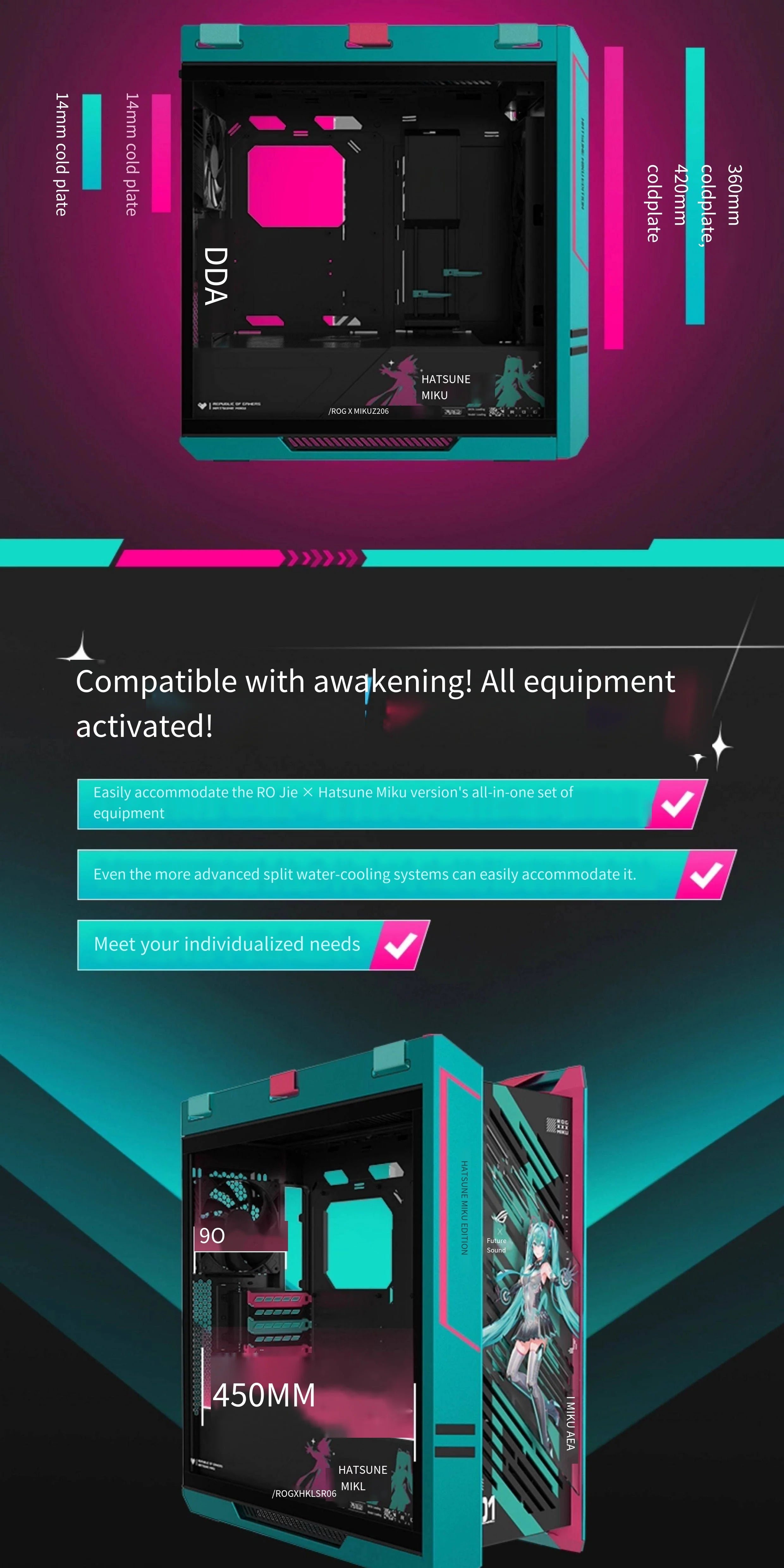 New ROG Strix Helios Gx601S ROJI Mid Tower Support 420mm Cooler ARGB for Gaming CASE Computer Case Only