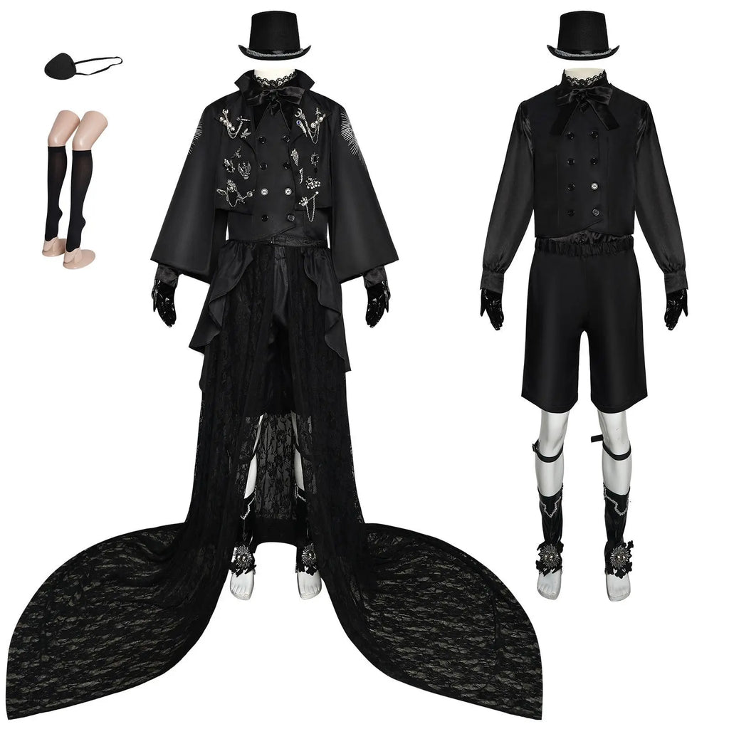 15th Anniversary Black Butler Cosplay Costume Stage Performance Anime Outfit Formal Wear Vocaloid Vsinger Dry Clean Only