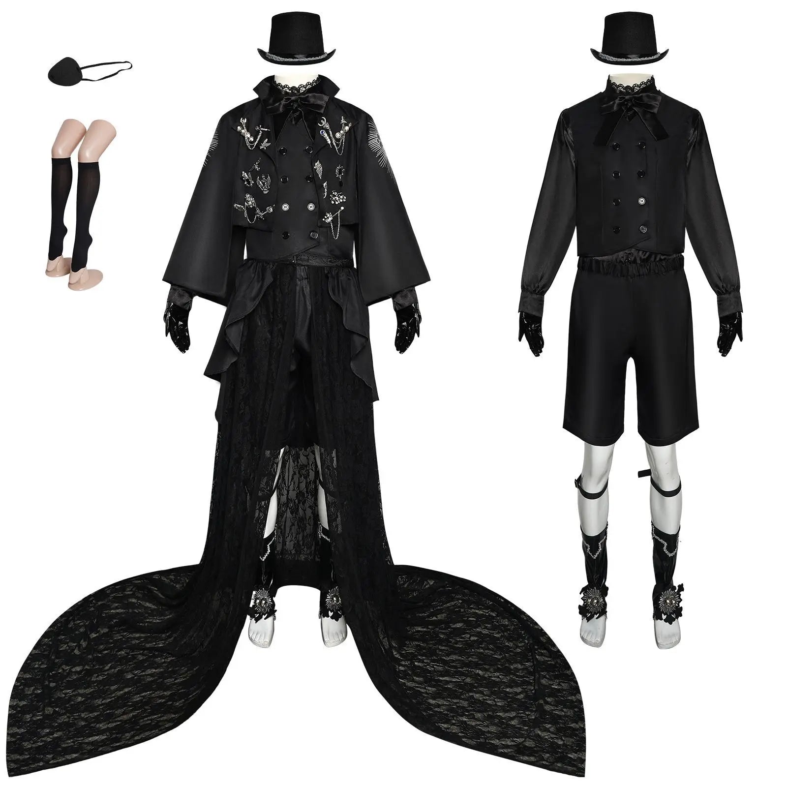 15th Anniversary Black Butler Cosplay Costume Stage Performance Anime Outfit Formal Wear Vocaloid Vsinger Dry Clean Only