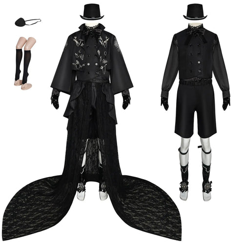 15th Anniversary Black Butler Cosplay Costume Stage Performance Anime Outfit Formal Wear Vocaloid Vsinger Dry Clean Only
