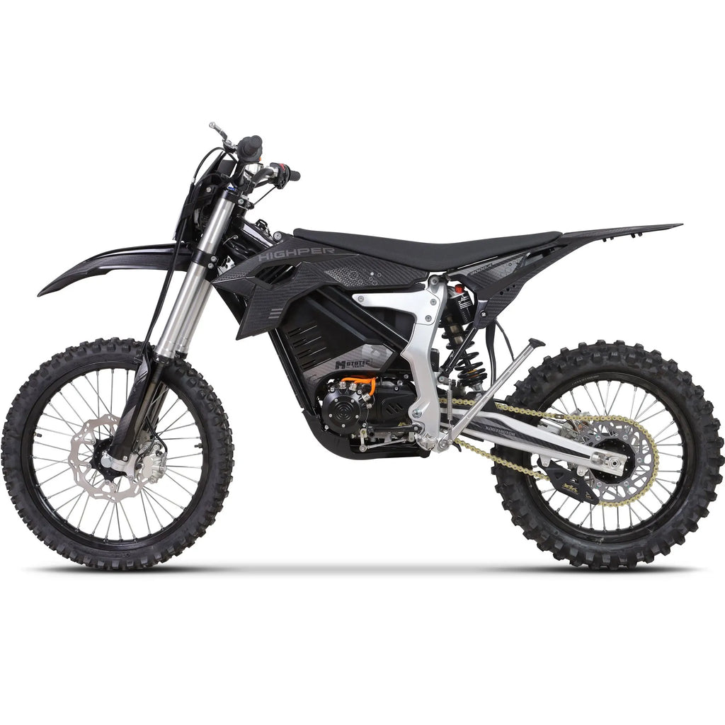 MotoTec Venom 72v Electric Dirt Bike Black