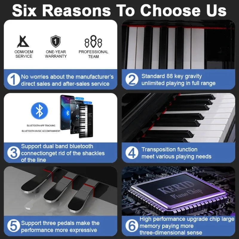 Clavier Midi Piano Weighted Musical Instruments Digital Piano 88 Weighted Key Professional Piano Weighted For Studio Use